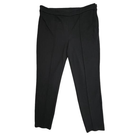 Tommy Hilfiger Pants - Tommy Hilfiger Pants Womens XL Black Pull-On Ponte Knit Creased Front Legs